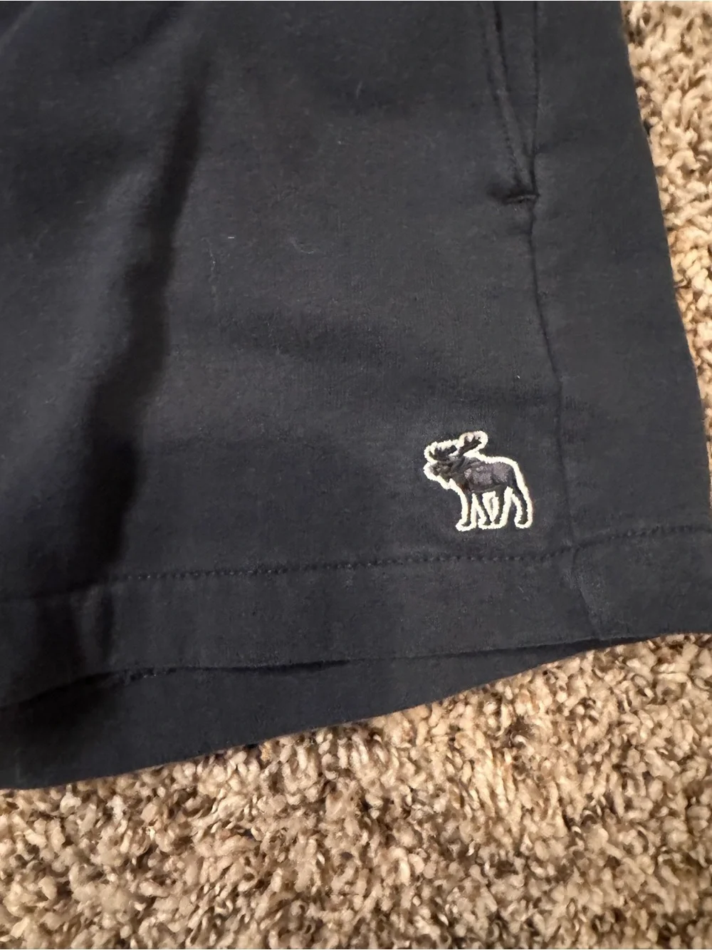 abercrombie kids Black Logo Shorts